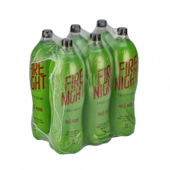 FireNight Energy Drink Maça Verde 2 litros - Pack com 6 uni