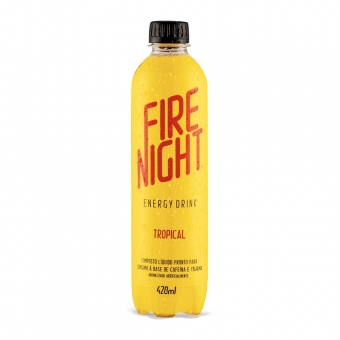FireNight Energy Drink 420ml Tropical pack com 12 unidades