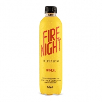 FireNight Energy Drink 420ml Tropical pack com 12 unidades