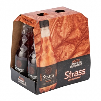 STRASS ENERGY DRINK RUBY 320 ML PACK COM 6 UN