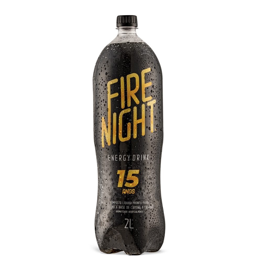FireNight Energy Drink 15 anos 2 litros - Pack com 6 uni