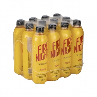 FireNight Energy Drink 420ml Tropical pack com 12 unidades