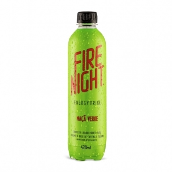 FireNight Energy Drink 420ml Maça Verde pack com 12 unidades