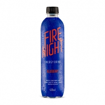 FireNight Energy Drink 420ml Blueberry pack com 12 unidades