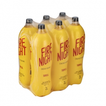 FireNight Energy Drink Tropical 2 litros - Pack com 6 uni