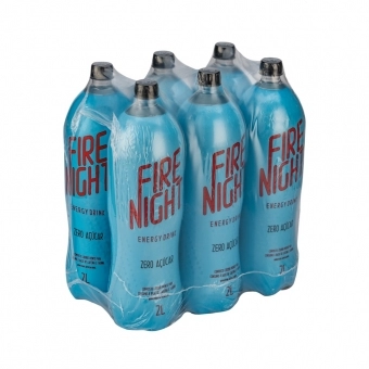 FireNight Energy Drink Zero 2 litros - Pack com 6 unidades