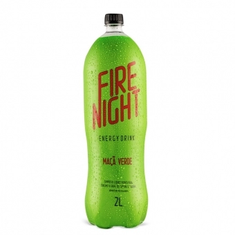FireNight Energy Drink Maça Verde 2 litros - Pack com 6 uni