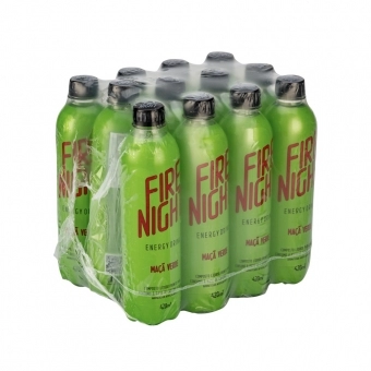 FireNight Energy Drink 420ml Maça Verde pack com 12 unidades