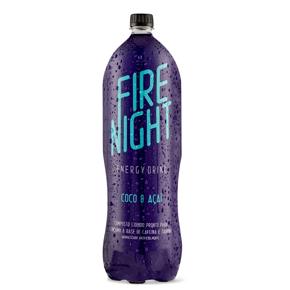 FireNight Energy Drink Coco e Açaí 2 litros - Pack com 6 uni